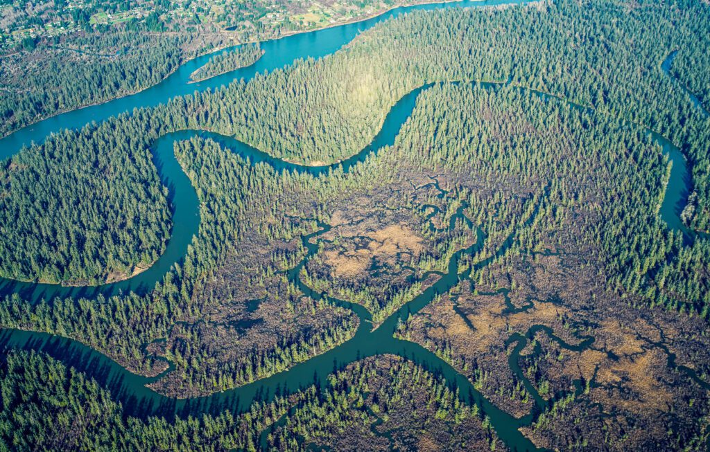 Chelahis River Basin Aerial