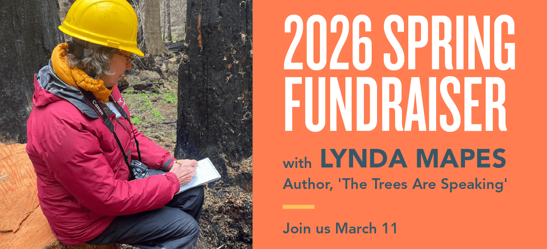 A banner promoting Forterra's 2026 spring fundraiser