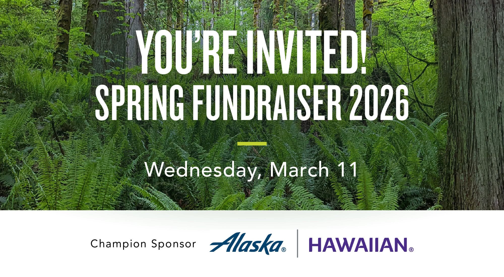 A banner promoting 2026 Foretrra's Fundariser event.