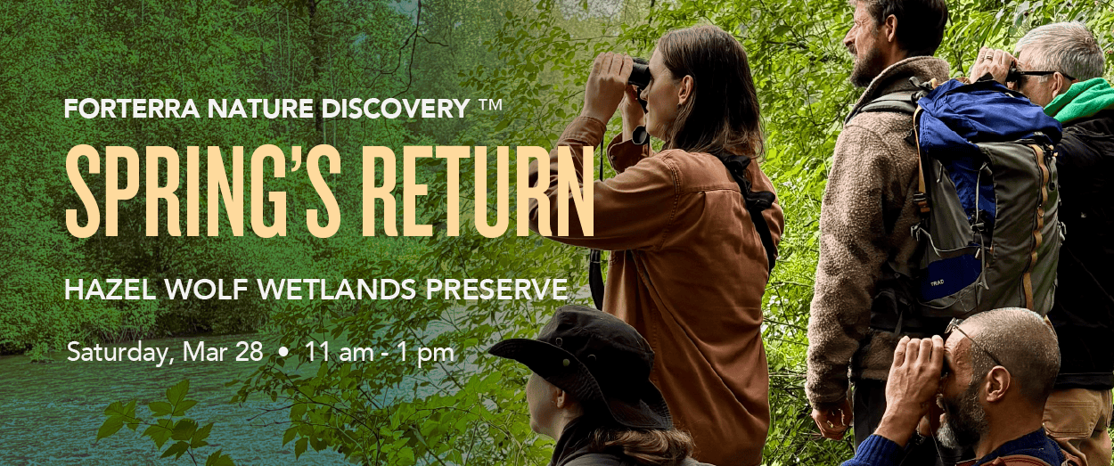 A banner promoting Forterra's Nature Discovery Program.