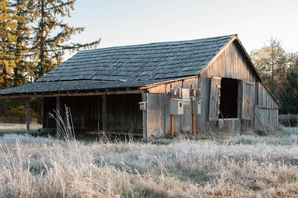 An old barn at Morse Wildlife Preserve.