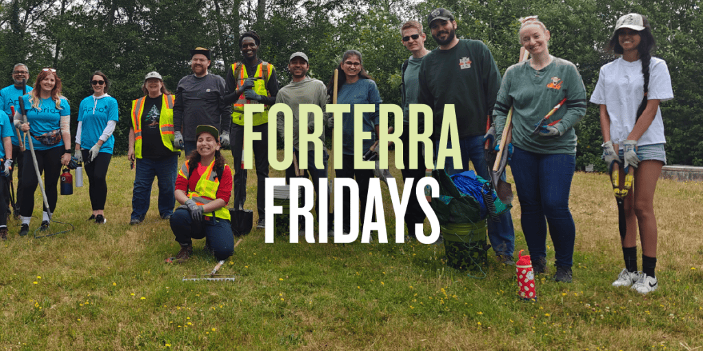 A banner promoting Forterra Fridays event.