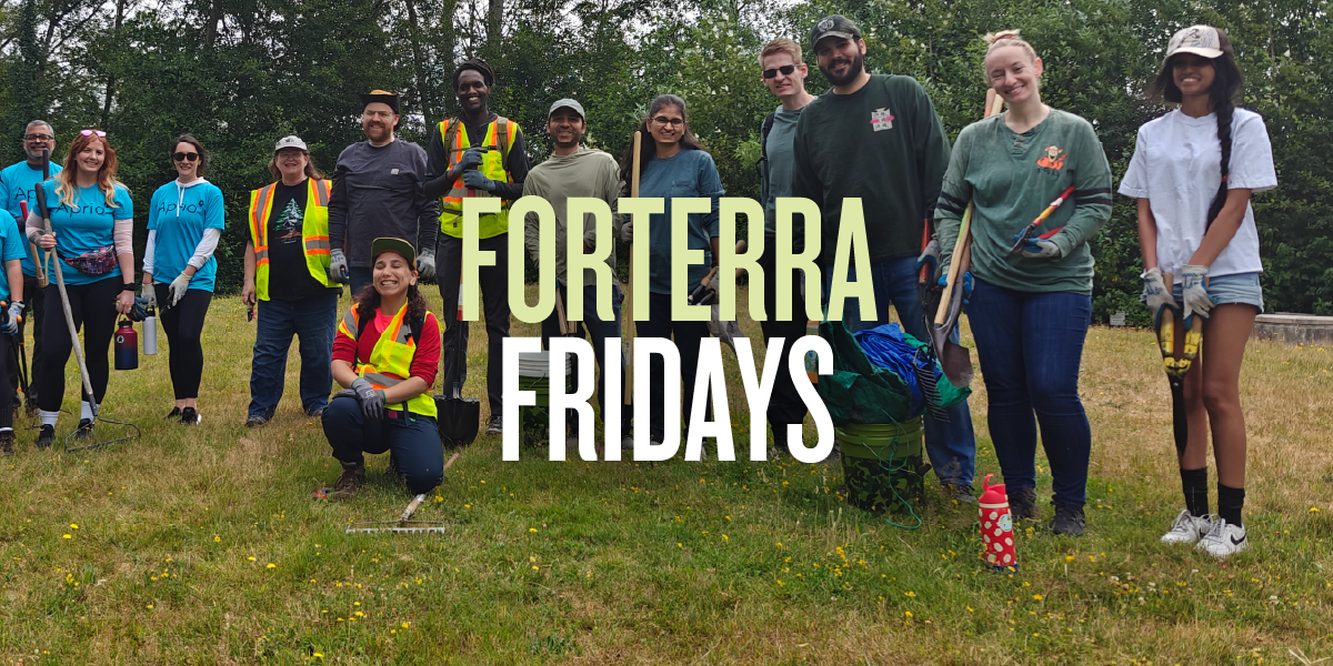 A banner promoting Forterra Fridays event.