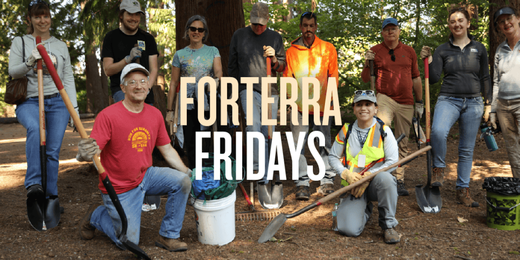 A banner promoting Forterra Fridays event.