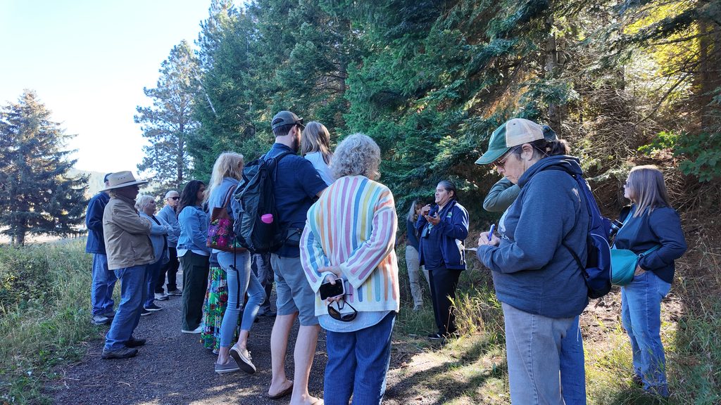 Attendees of the Forterra Nature Discovery Event in Roslyn, Washington, in October 2026 enjoyed a trail walk through nature at the project before learning about indigenous practices and culture.