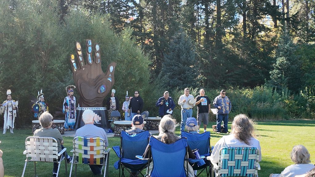 Yakama Nation Longhouse Leader George Selam and other tribal members share their experience in traditional ecological knowledge with land stewardship and the preservation of ancestral lands like Alukw'át Nisháykt at a Forterra Nature Discovery Event in Roslyn, Washington, in October 2026.