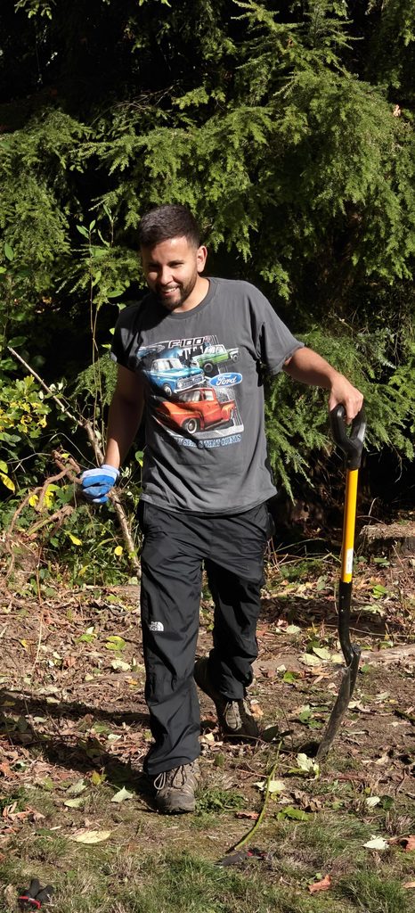 One of the October 2026 planting day with Forterra partner Nosotros en Naturaleza (NEN), working hard and having fun in nature while restoring native trees and plants.